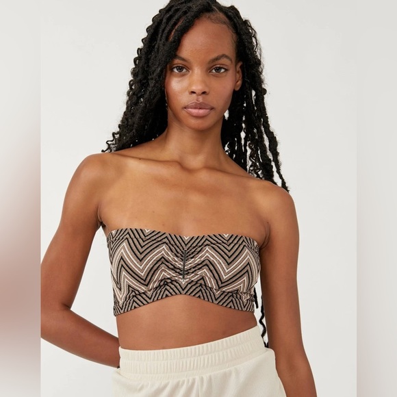 FREE PEOPLE desert days seamless bandeau TOP - Picture 2 of 9